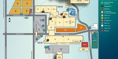 Peta Las Vegas pusat konvensi